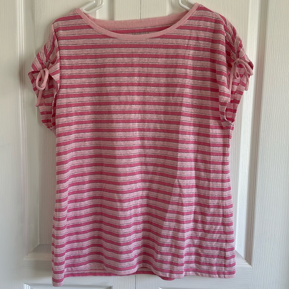 Talbots Tie Sleeve Tee